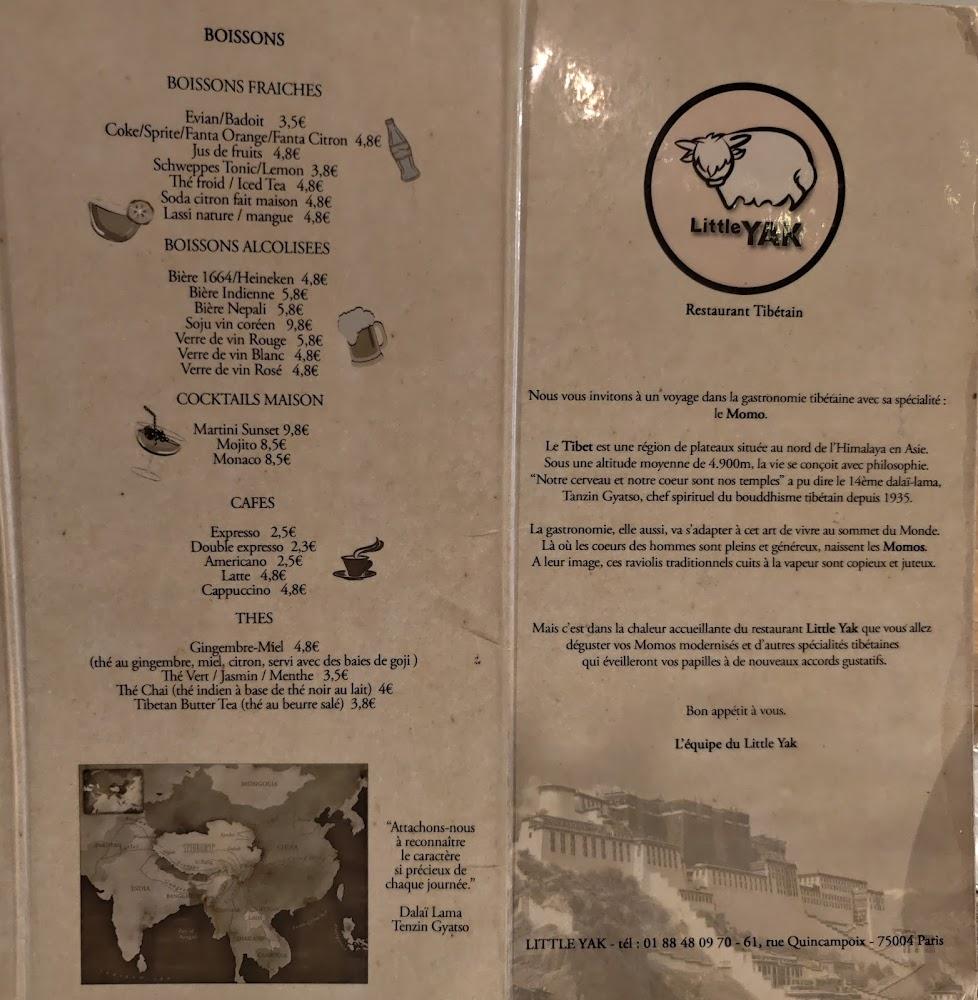 Little Yak - Bonne Nouvelle - Menu Image 1